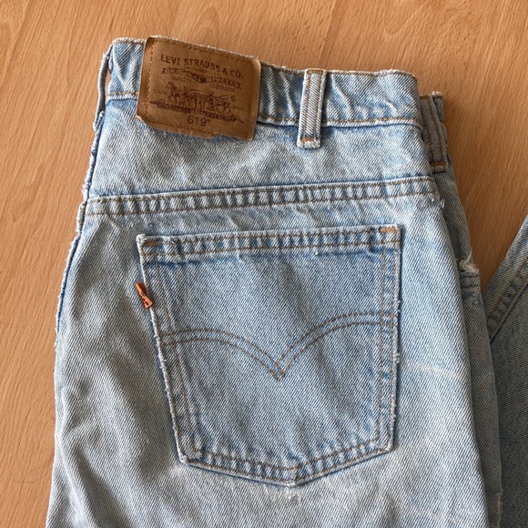 Vintage distressed Levis 619 orange tab - Picture 3 of 13